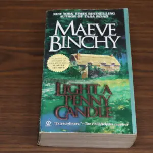 Paperback copy of Maeve Binchy's novel "Light a Penny Candle."