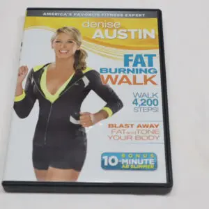 Fitness DVD featuring Denise Austin's fat burning walk workout.