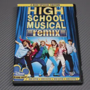 Cover of Disney's High School Musical Remix DVD.