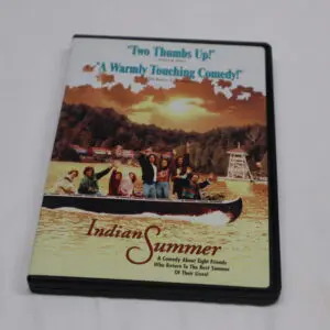 DVD cover of the film 'Indian Summer' with a scenic lake and people in a boat.