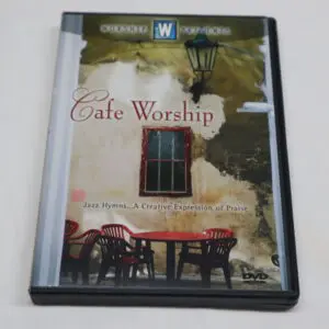 DVD cover for Cafe Worship featuring a rustic cafe scene.
