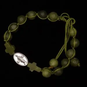 Stylish round bead jade bracelet
