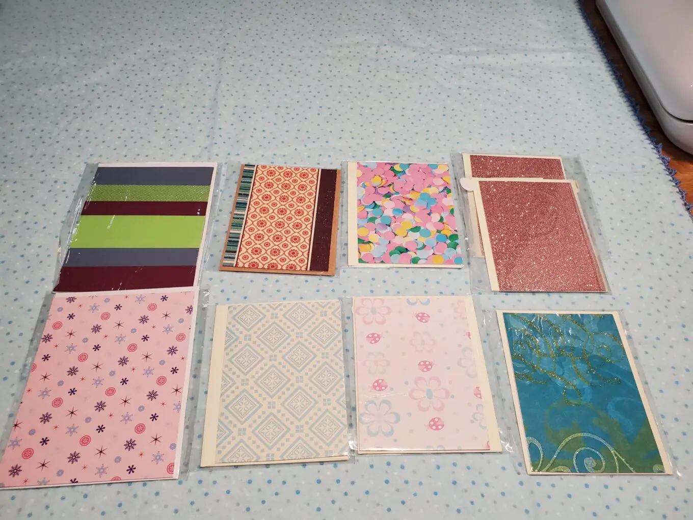 Colorful assorted notepads with various patterns.