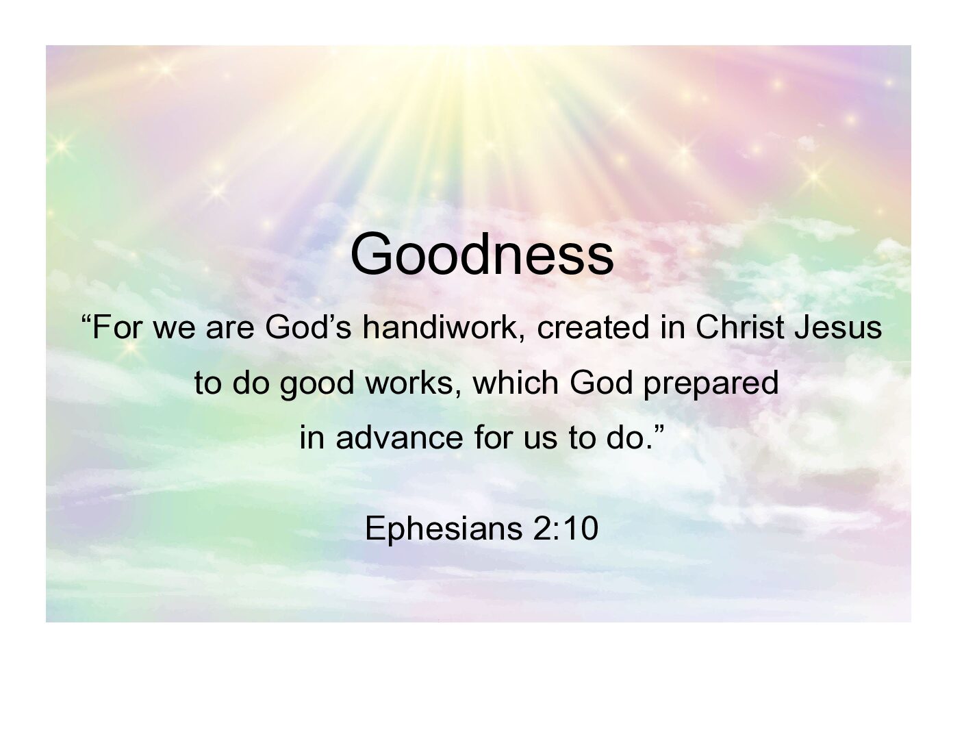Prayer Squares - Goodness Bible Mat, Ornament, Scripture - Image 2