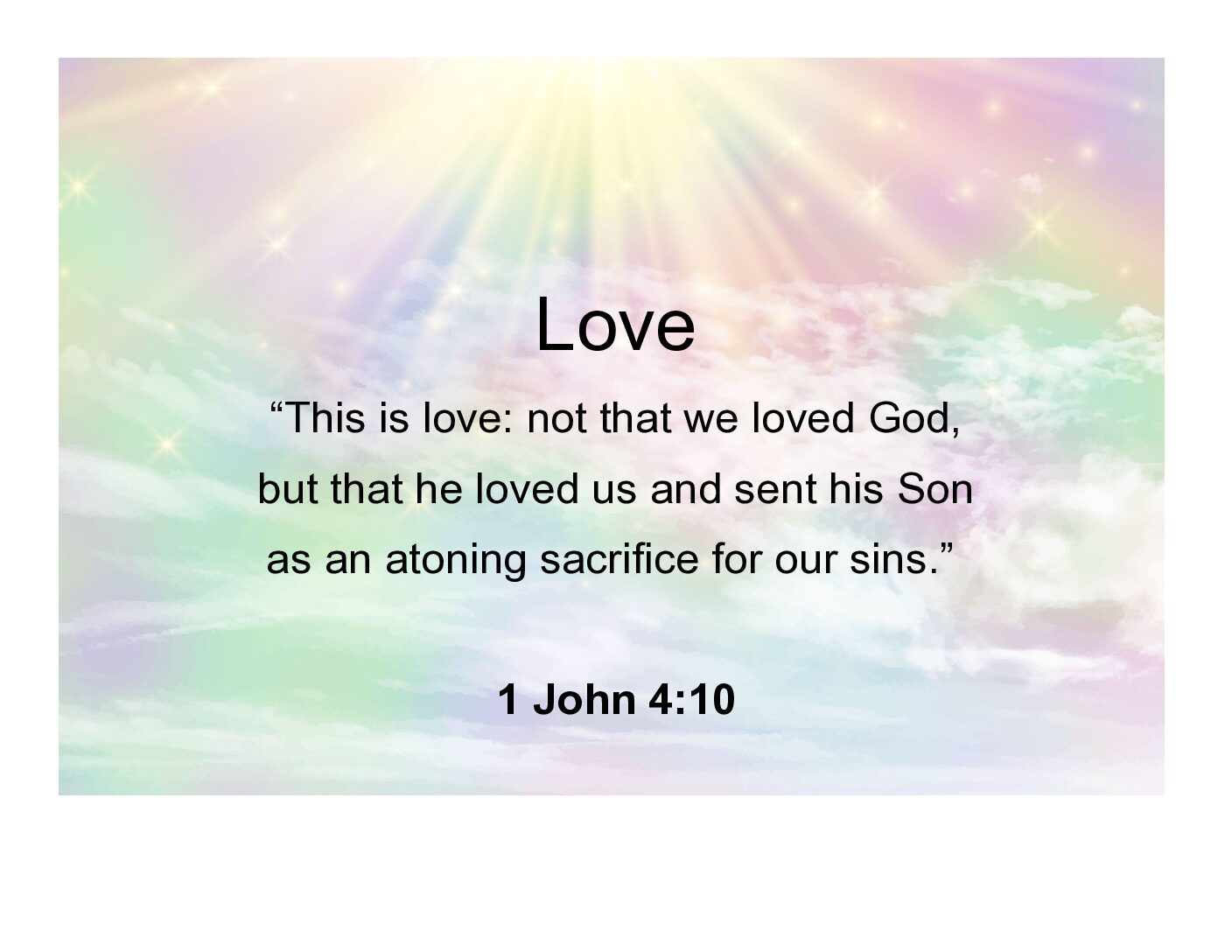 Prayer Squares - Love Bible Mat, Ornament, Scripture - Image 2